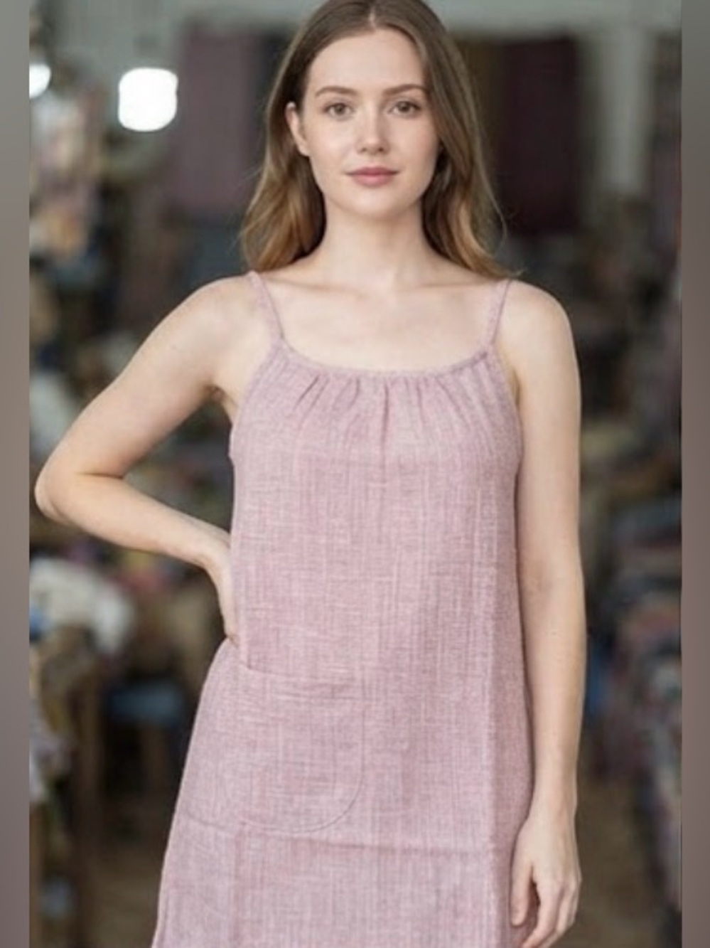 Organic eco friendly cotton slip dresses. Chaw Boutique. Made in Myanmar.